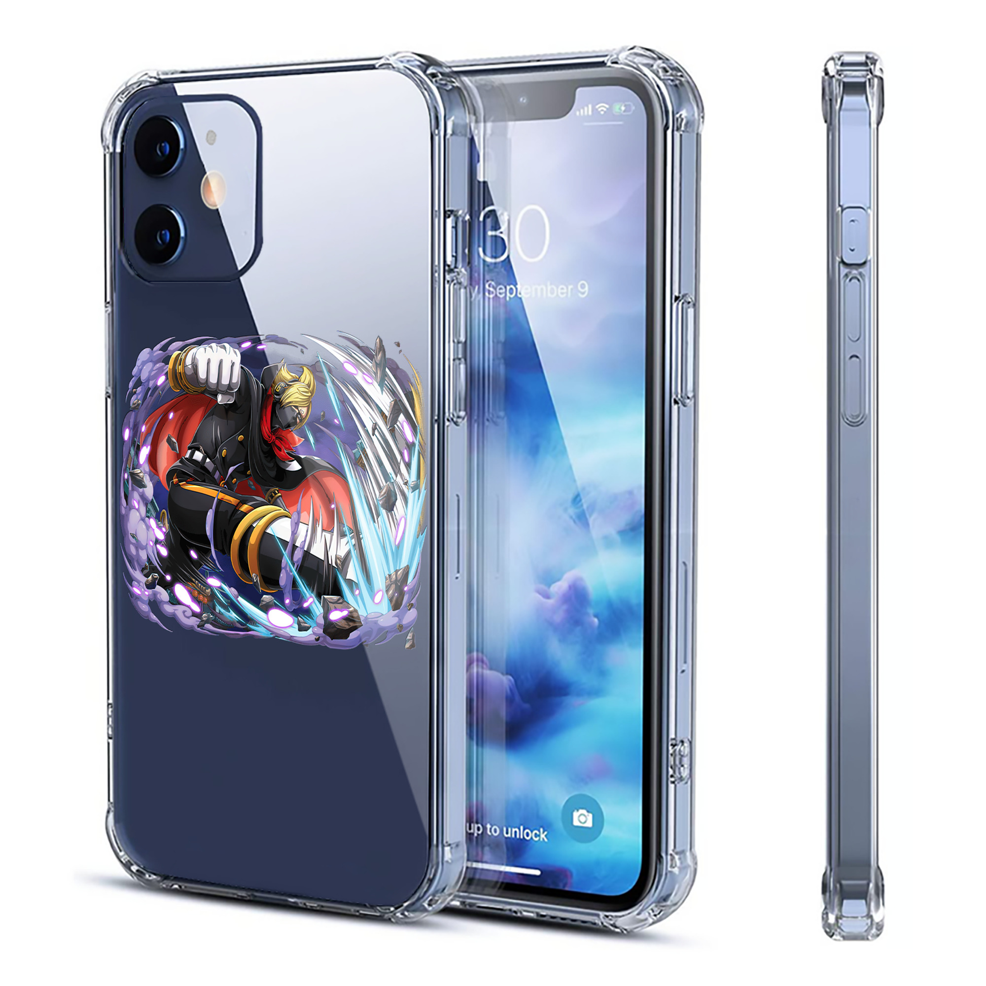 （画像用） ワンピース ロロノア・ゾロ ONE PIECE Roronoa Zoro 【iPhone 12シリーズ対応】透明スマホケース（クリアソフトケース）